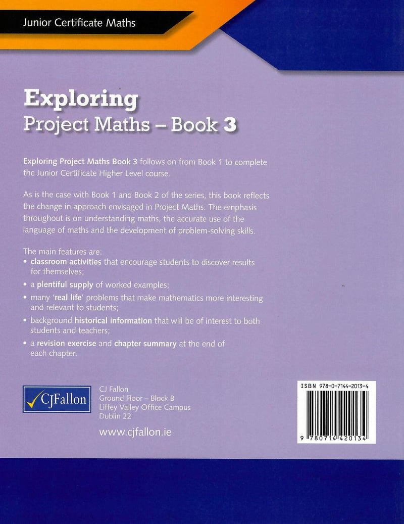 ■ Exploring Project Maths 3 by CJ Fallon on Schoolbooks.ie