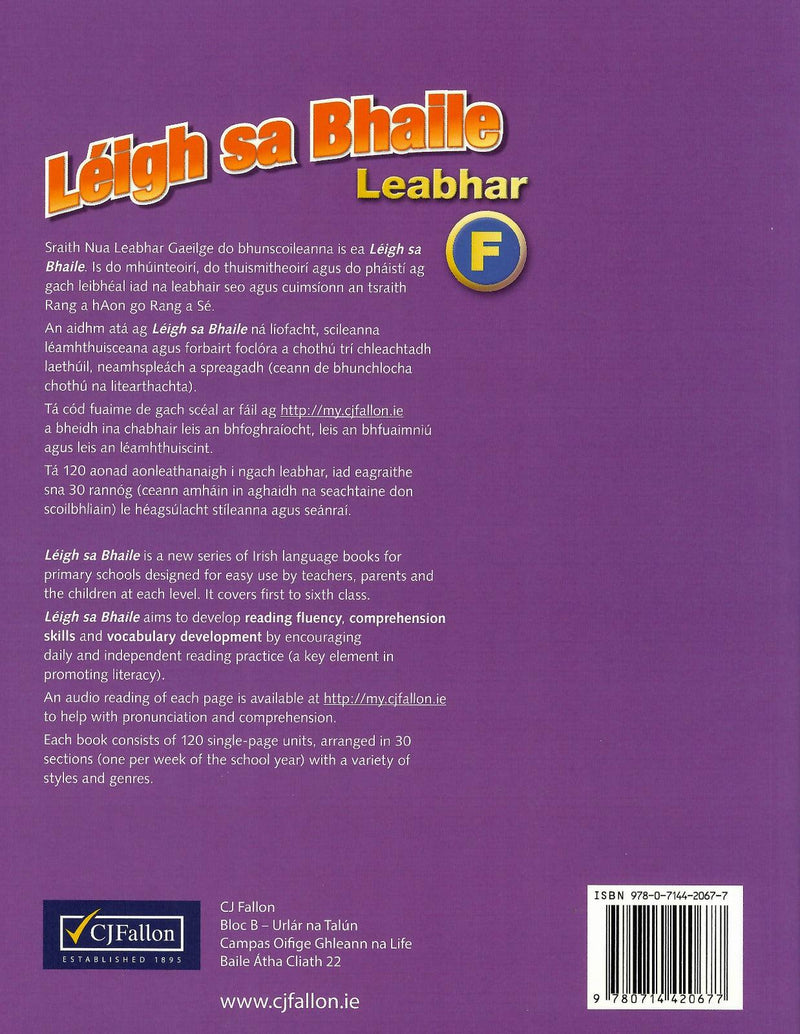 ■ Leigh sa Bhaile F - 6th Class - 1st / Old Edition by CJ Fallon on Schoolbooks.ie