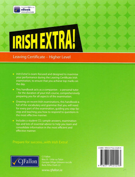 Irish Extra! - Leaving Cert - Higher Level / Ardleibheal by CJ Fallon on Schoolbooks.ie