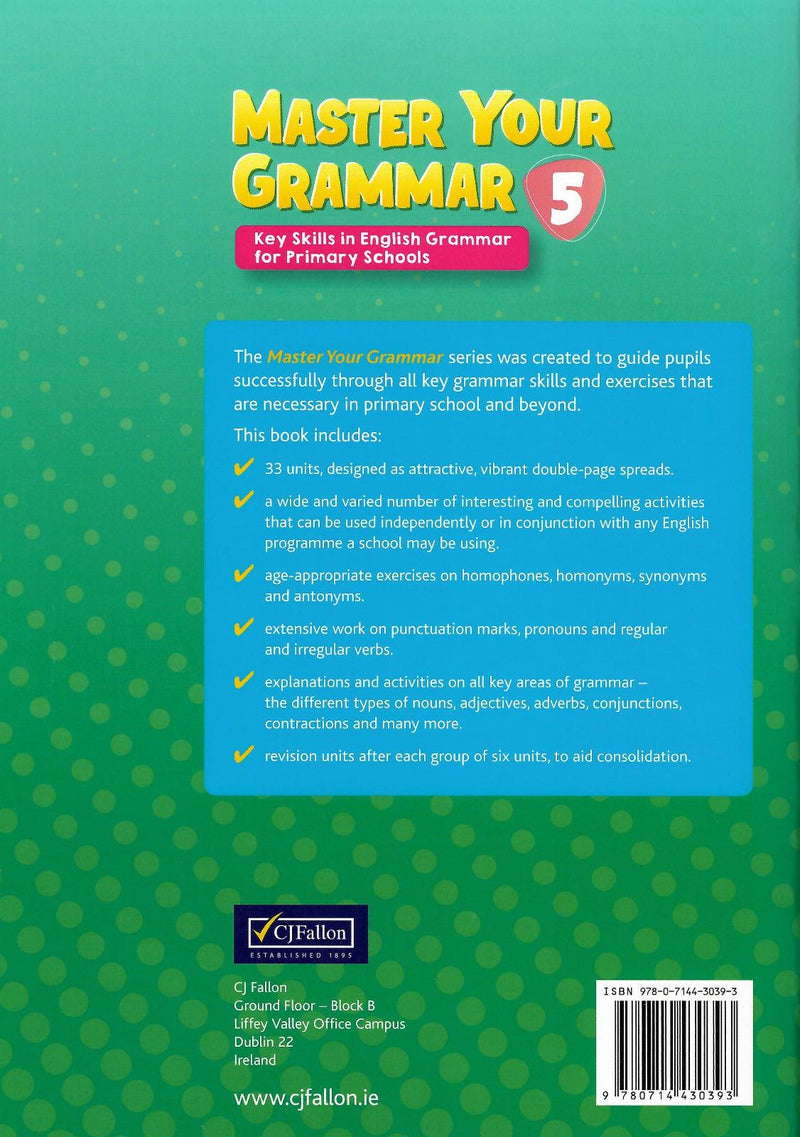 Master Your Grammar 5 - 5th Class by CJ Fallon on Schoolbooks.ie