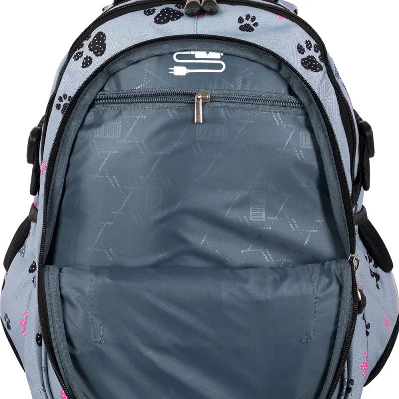 St.Right - Paws - 4 Compartment Backpack by St.Right on Schoolbooks.ie