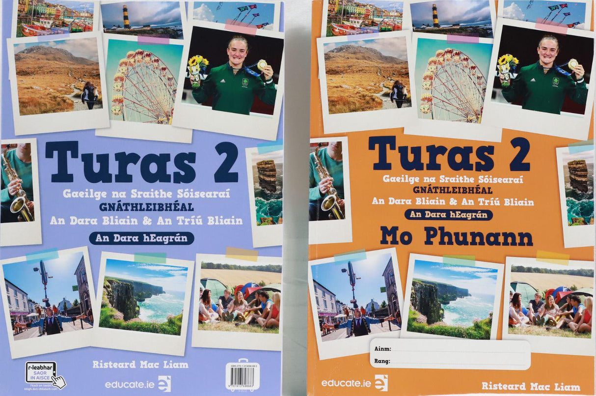 Turas 2 - Junior Cycle Irish - Textbook, Portfolio and Activity Book - Set - 2nd / New Edition (2022) by Educate.ie on Schoolbooks.ie