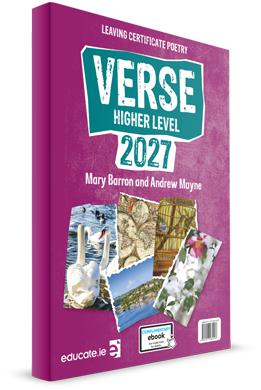 Verse 2027 - Leaving Cert Poetry - Higher Level - Textbook & Poetry Skills Portfolio Book - Set by Educate.ie on Schoolbooks.ie