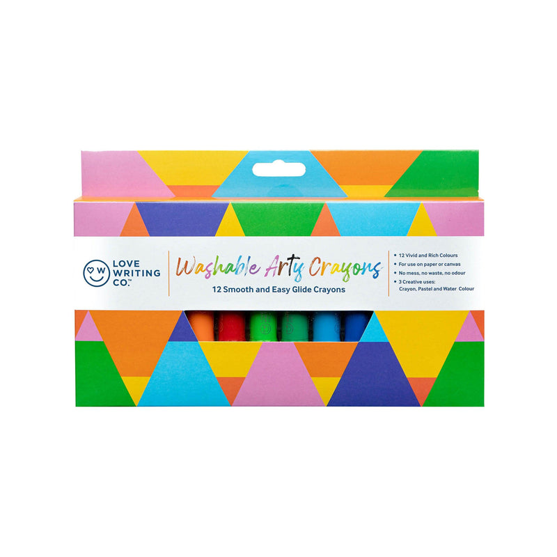 Love Writing Co - 3-in-1 Washable Arty Crayons - Pack of 12 by Love Writing Co. on Schoolbooks.ie