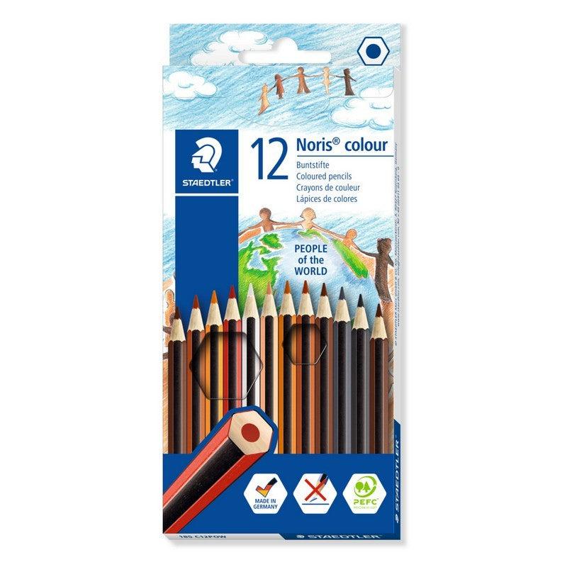 Staedtler - Noris People of The World Colouring Pencils - Box of 12 by Staedtler on Schoolbooks.ie