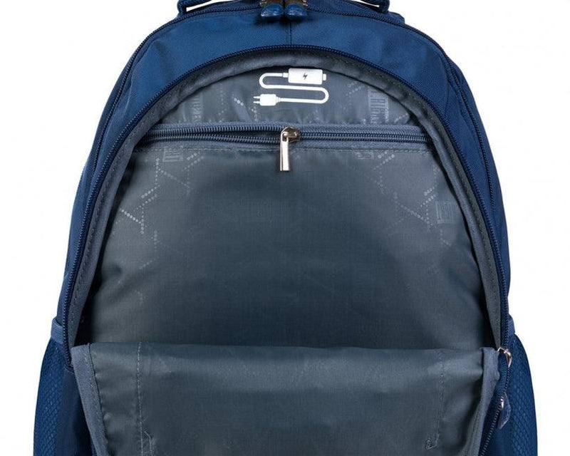 St.Right - Navy Blue - 4 Compartment Backpack by St.Right on Schoolbooks.ie