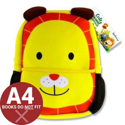 ■ Emotionery Neoprene Cute Animal Junior Backpack - Lion by Emotionery on Schoolbooks.ie