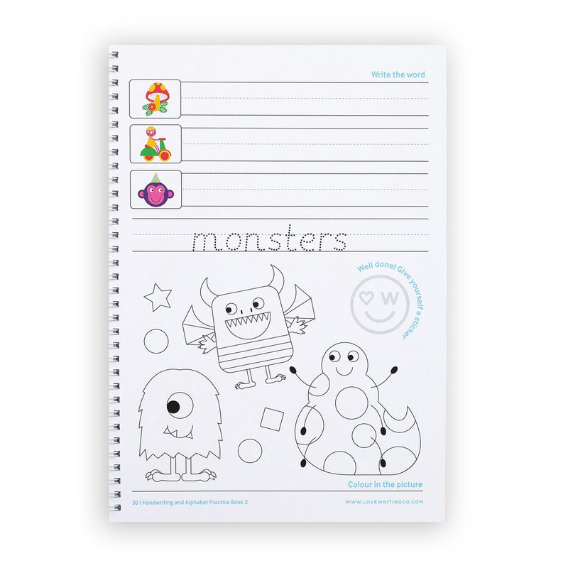 Love Writing Co - Handwriting and Alphabet Practice - Book 2 - Age 3 to 5 by Love Writing Co. on Schoolbooks.ie