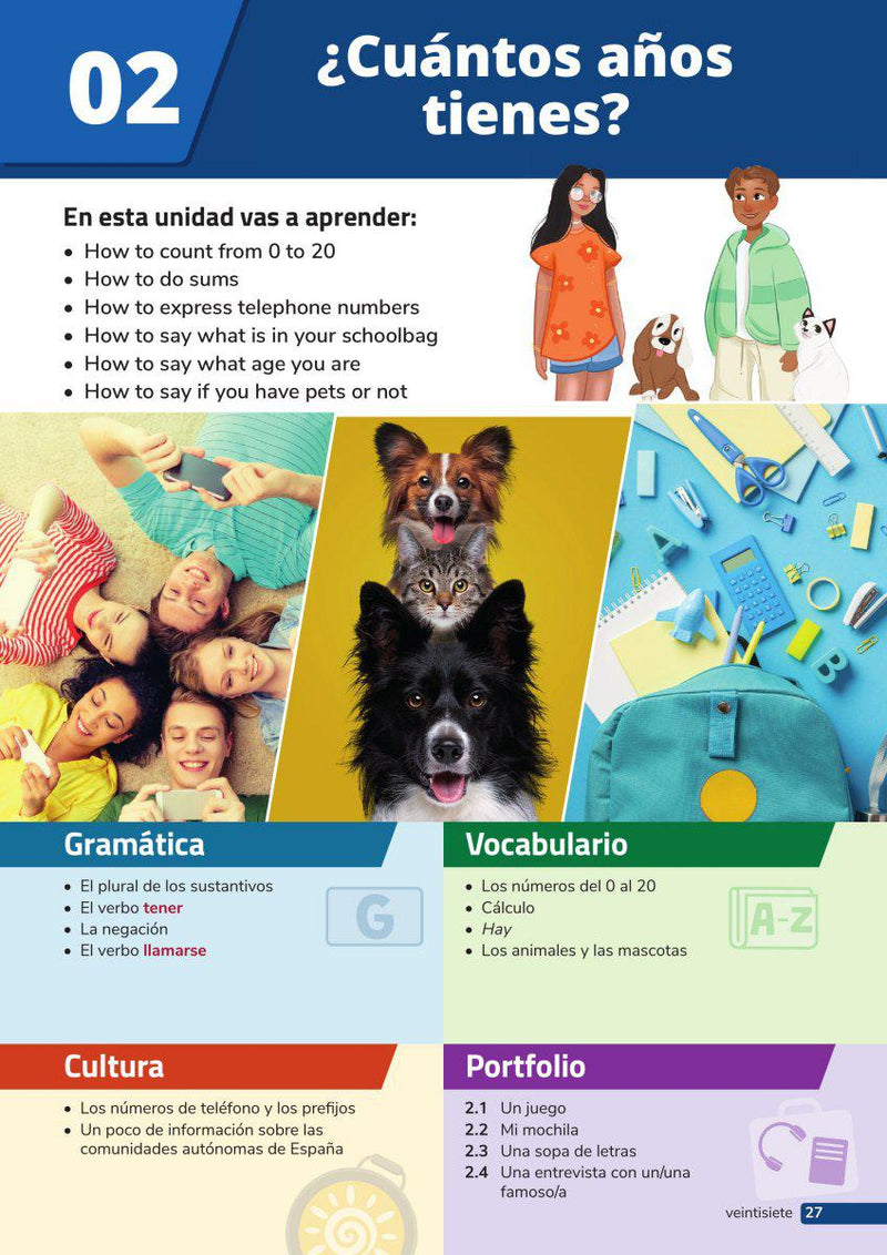 ¡Aprendemos! Book 1 - Textbook and Workbook Set - 2nd / New Edition (2023) by Folens on Schoolbooks.ie