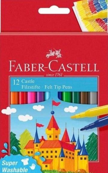 Faber-Castell - Felt Tip Pens - Pack of 12 by Faber-Castell on Schoolbooks.ie