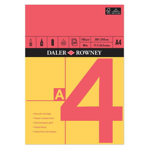 Daler Rowney - A4 Red and Yellow Sketch Pad - 25 Sheets - 150gsm by Daler Rowney on Schoolbooks.ie