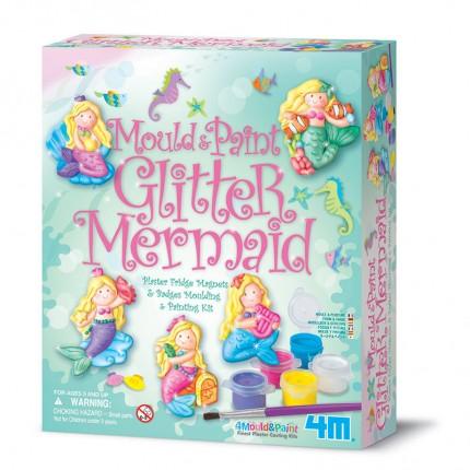 ■ Mould & Paint - Glitter Mermaid by 4M on Schoolbooks.ie
