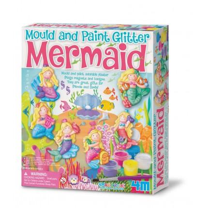 ■ Mould & Paint - Glitter Mermaid by 4M on Schoolbooks.ie