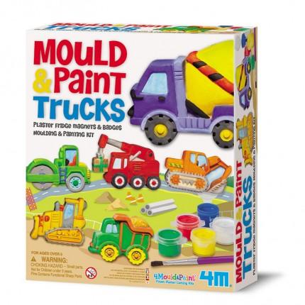 Mould & Paint - Trucks by 4M on Schoolbooks.ie