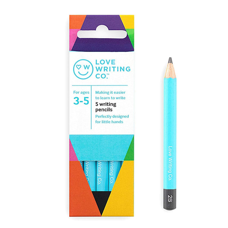 ■ Love Writing Co - 5 Writing Pencils - 2B by Love Writing Co. on Schoolbooks.ie