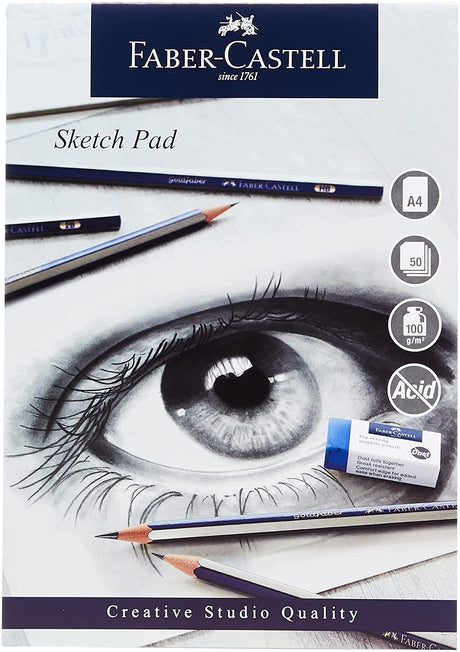 Faber-Castell - Creative Studio A4 Sketch Pad 50 Sheets by Faber-Castell on Schoolbooks.ie