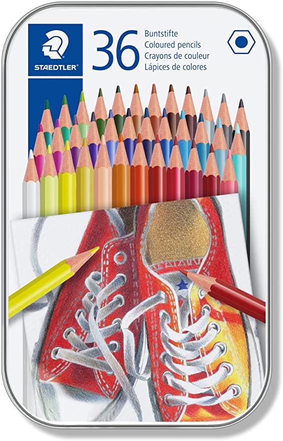 Staedtler - Wood-Free 175 - Colouring Pencils - Tin of 36 by Staedtler on Schoolbooks.ie