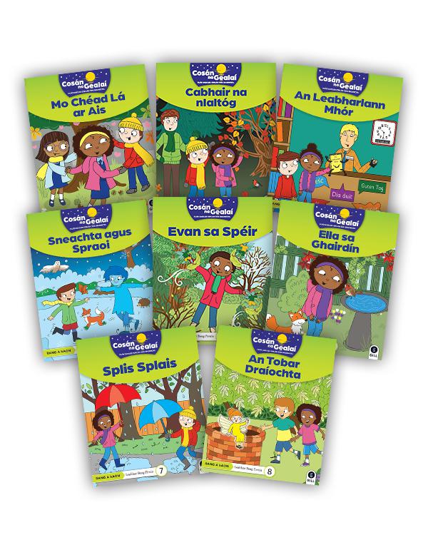 Cosán na Gealaí - 1st Class Fiction Reader 8 Pack by Gill Education on Schoolbooks.ie