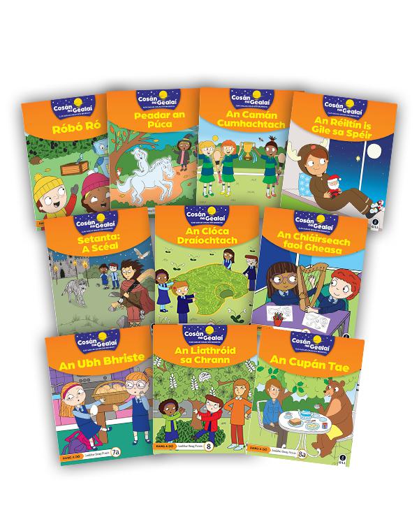 Cosán na Gealaí - 2nd Class Fiction Reader 10 Pack by Gill Education on Schoolbooks.ie
