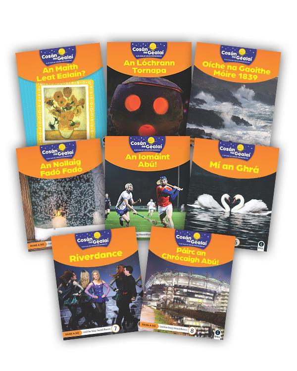 Cosán na Gealaí - 2nd Class Non-Fiction Reader 8 Pack by Gill Education on Schoolbooks.ie