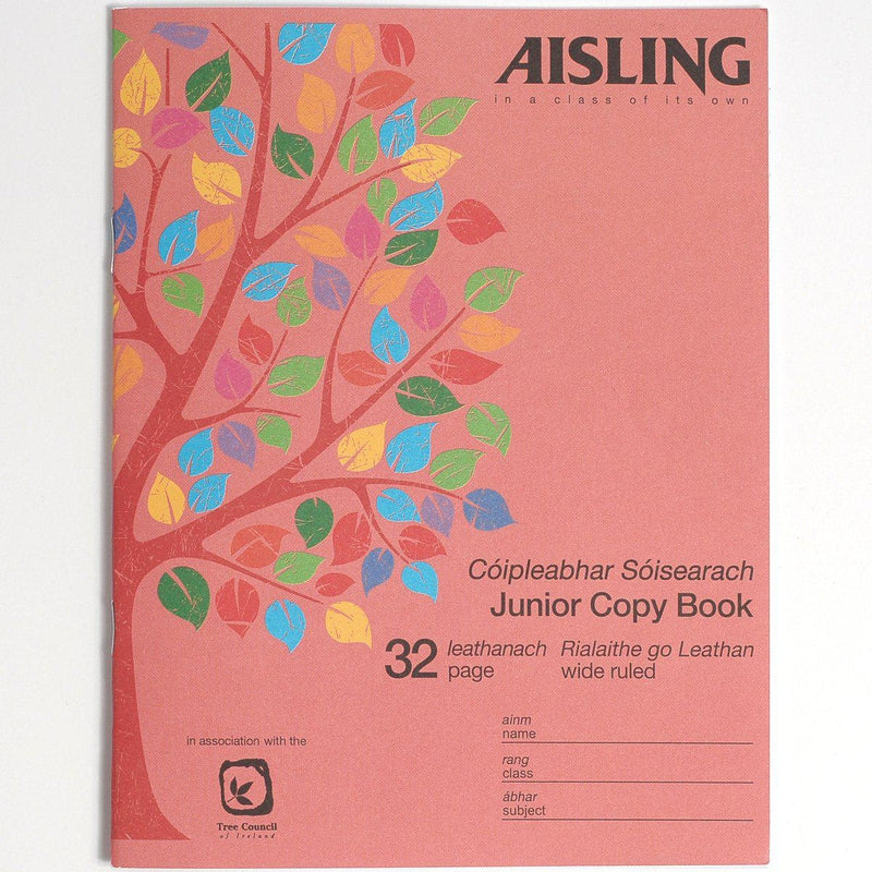 Aisling Junior Copybook 32 Page - ASJ08 by Aisling on Schoolbooks.ie