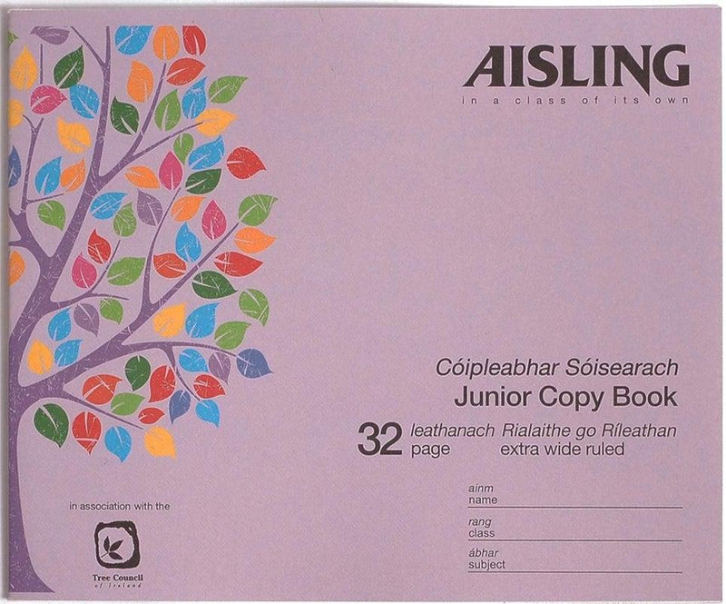 Aisling Junior Copybook 32 Page - ASJ10 by Aisling on Schoolbooks.ie