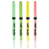 BIC - Card 4 Highlighter Grip Highlighters - Pastel by BIC on Schoolbooks.ie