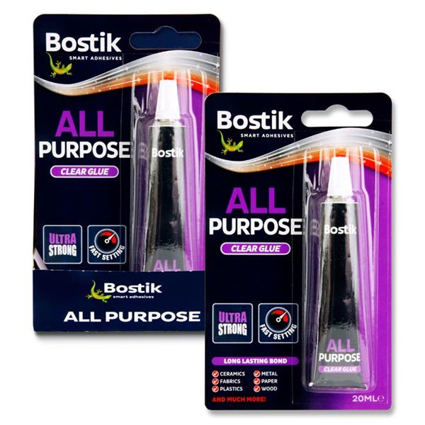 Bostik 20ml All Purpose Adhesive Glue Carded by Bostik on Schoolbooks.ie