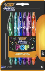 ■ BIC - 6 Gelocity Quick Dry 0.7mm Gel Pens - Pop Colours by BIC on Schoolbooks.ie