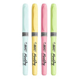 BIC - Card 4 Highlighter Grip Highlighters - Pastel by BIC on Schoolbooks.ie