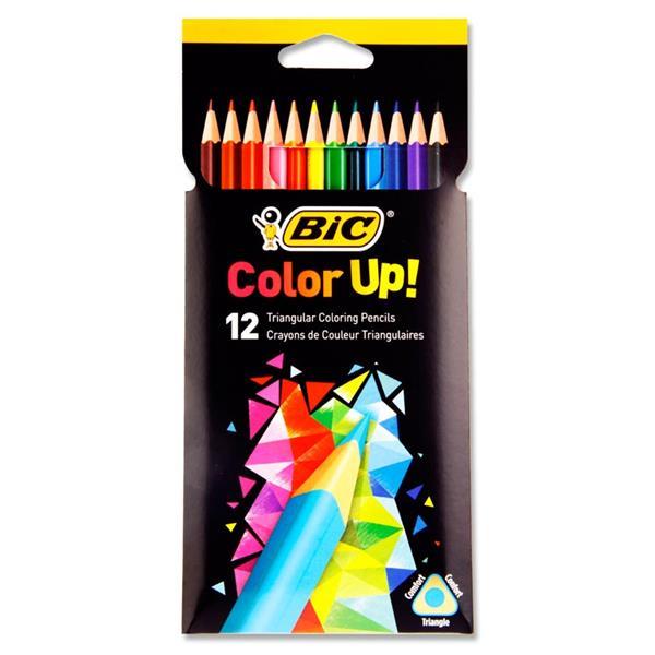 BIC - Colour Up! - Triangular Colouring Pencils - Pack of 12 by BIC on Schoolbooks.ie