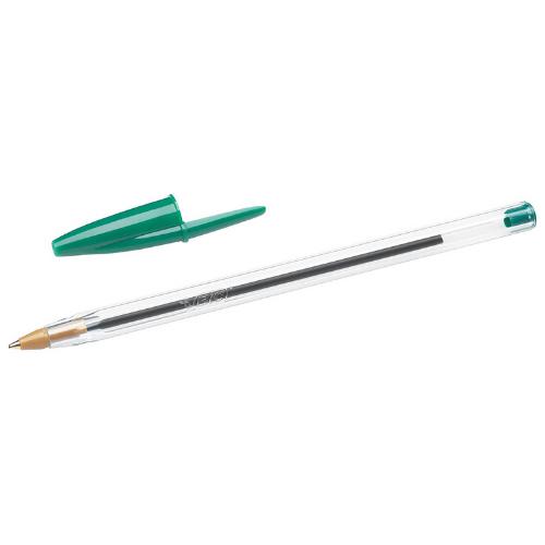BIC - Cristal Medium Ballpoint Pen - Green by BIC on Schoolbooks.ie