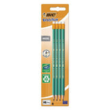 BIC - Evolution Card 4 Rubber Tipped Pencils - HB by BIC on Schoolbooks.ie