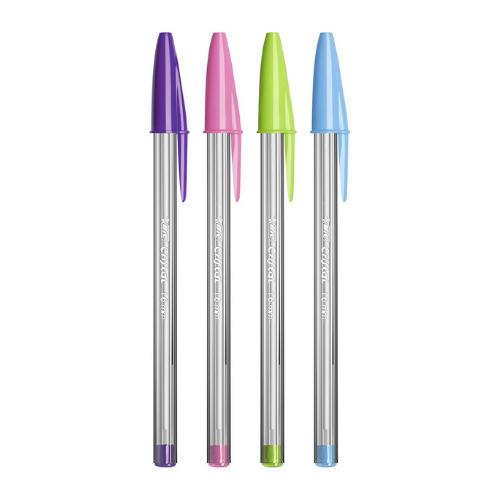 BIC - Packet of 10 Cristal Ballpoint Pens - Fun by BIC on Schoolbooks.ie