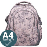 St.Right - Butterflies - 4 Compartment Backpack by St.Right on Schoolbooks.ie