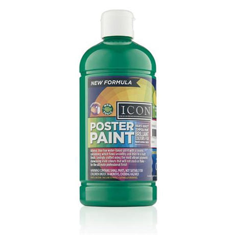 ■ Icon Poster Paint 500ml - Emerald Green by Icon on Schoolbooks.ie