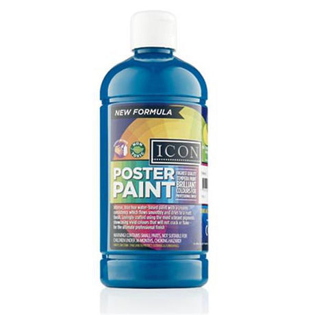 Icon - Poster Paint 500ml - Turquoise by Icon on Schoolbooks.ie