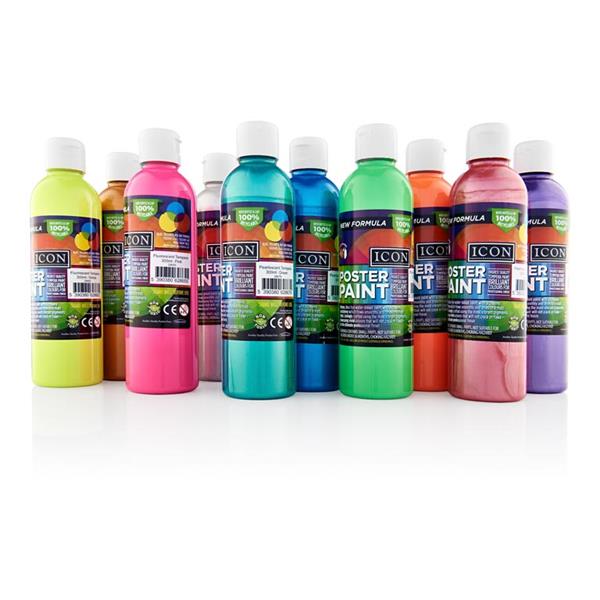 Icon 300ml Pearlescent Poster Paint - Purple by Icon on Schoolbooks.ie