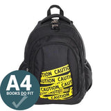 ■ St.Right - Caution - 4 Compartment Backpack by St.Right on Schoolbooks.ie