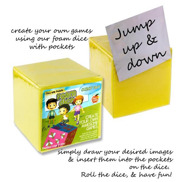 Clever Kidz 5" Create Your Own Games Foam Dice by Clever Kidz on Schoolbooks.ie