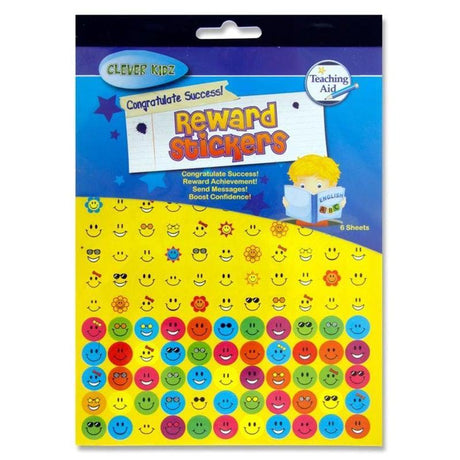 Clever Kidz 6 Sheet Reward Stickers by Clever Kidz on Schoolbooks.ie