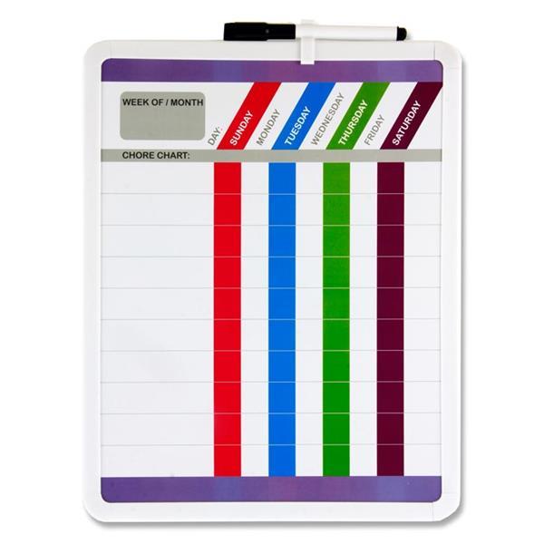 Clever Kidz Chore Chart Whiteboard With Marker by Clever Kidz on Schoolbooks.ie