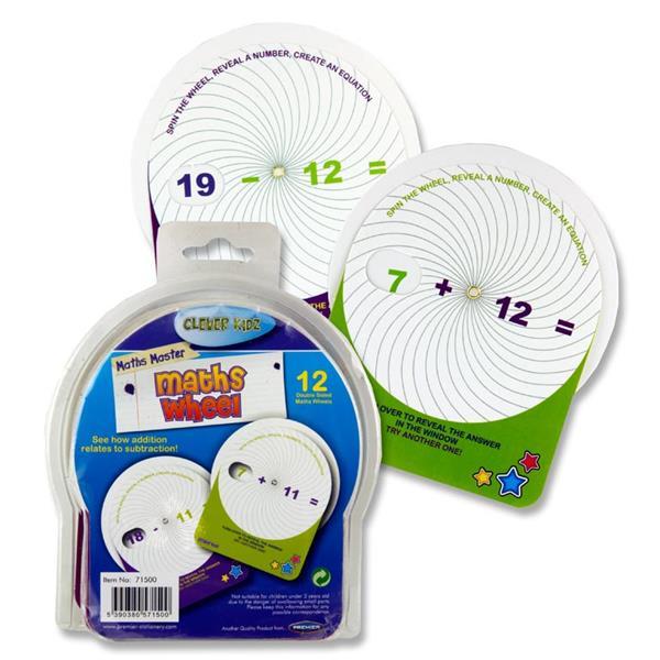 Clever Kidz - Maths Wheel - Addition & Subtraction - Pack of 12 by Clever Kidz on Schoolbooks.ie