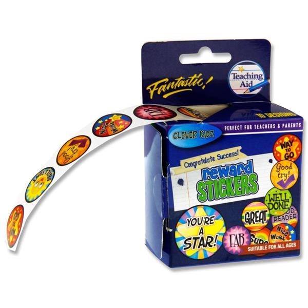 Clever Kidz Roll of 200 Reward Stickers by Clever Kidz on Schoolbooks.ie