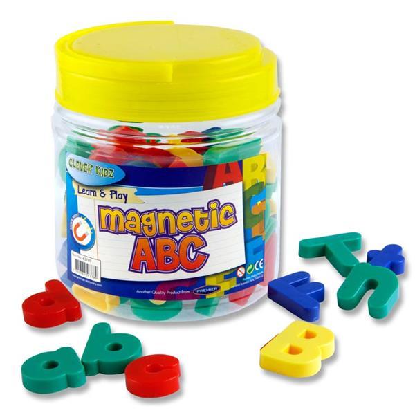 Clever Kidz Tub 68 Magnetic Abc Letters & Numbers by Clever Kidz on Schoolbooks.ie