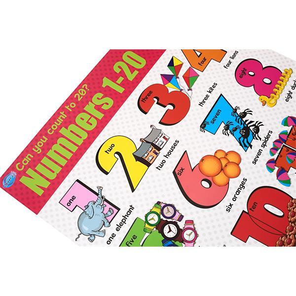 Clever Kidz Wall Chart Numbers 1 - 20 by Clever Kidz on Schoolbooks.ie