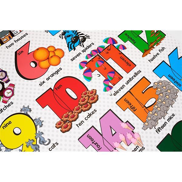 Clever Kidz Wall Chart Numbers 1 - 20 by Clever Kidz on Schoolbooks.ie