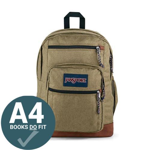JanSport Cool Student Backpack - Army Green Letterman by JanSport on Schoolbooks.ie