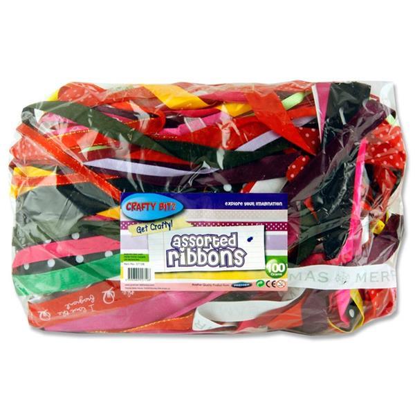 Crafty Bitz 100g Bag of Assorted Ribbon by Crafty Bitz on Schoolbooks.ie