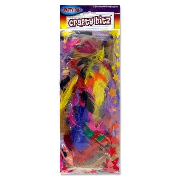 Crafty Bitz 10g Bag Exotic Feathers by Crafty Bitz on Schoolbooks.ie